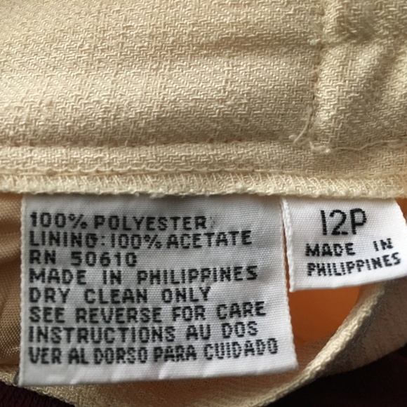 No brand label vintage yellow skirt - Picture 4 of 4